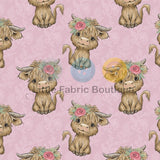 Pre-Order R44 - Baby Highland Pink Damask