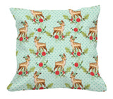 Ongoing | Pre-Order | Floral Deers on Polka Dot Aqua