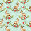 Ongoing | Pre-Order | Floral Deers on Polka Dot Aqua