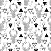 Ongoing | Pre-Order | Geometric Grey Deer Heads