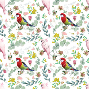 Ongoing | Pre-Order | Rainbow Lorikeet and Pink Cockatoo White