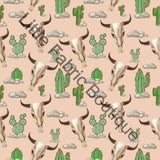 Ongoing | Pre-Order | Western Cactus Skulls Tan