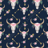 Ongoing | Pre-Order | Navy Floral Longhorns