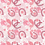 Ongoing | Pre-Order | Pink Paisley Horseshoe White